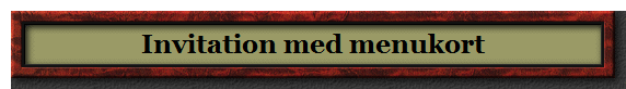 Invitation med menukort